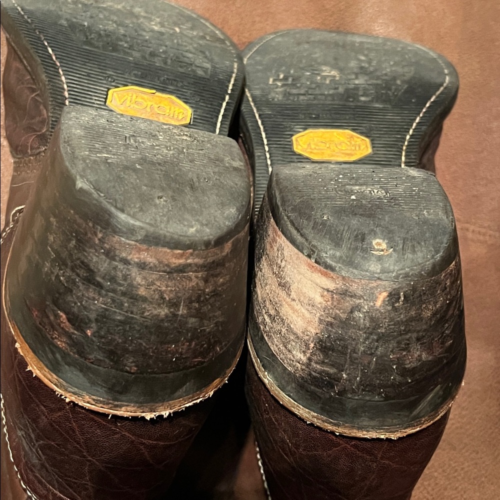 Chippewa Dark Brown Lace-Up Leather Work Boots - Picture 15 of 16